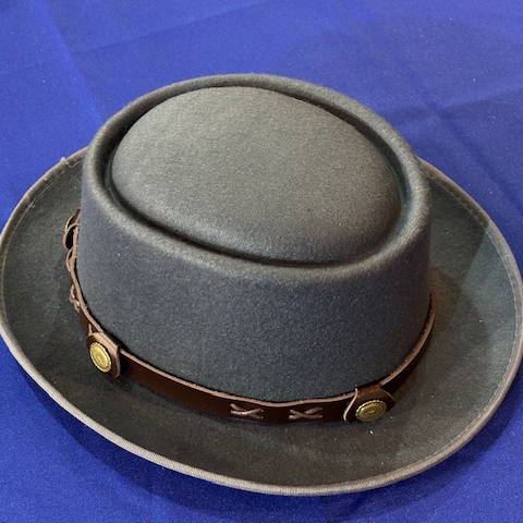 A classic Pork Pie hat